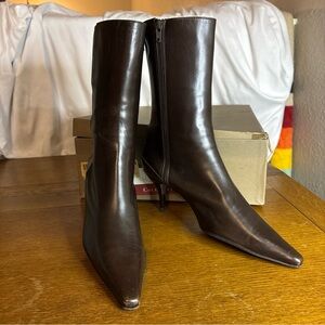 Cole Haan Dark Brown Heeled Boots